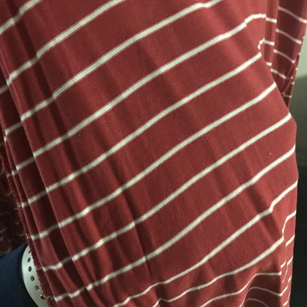 Rust Color Lace Up Top - Picture 3 of 4
